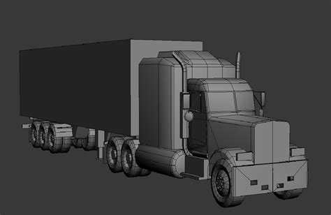 Lowpoly truck 3D Model $4 - .3ds .fbx .obj .w3d - Free3D