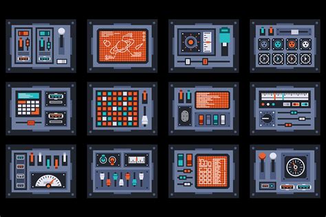 Free Printable Spaceship Control Panel