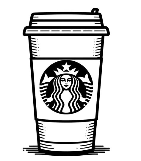 Dibujos de Starbucks Imprimible para Colorear para Colorear, Pintar e ...