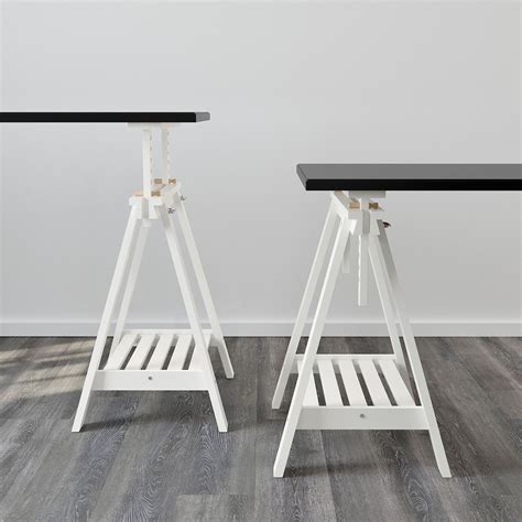 FINNVARD white, Trestle with shelf, 70x71/93 cm - IKEA | Finnvard trestle, Ikea, At home ...