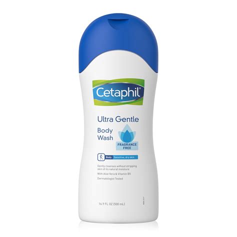 Cetaphil Ultra Gentle Body Wash, Fragrance Free, Sensitive Skin, All Skin Types, Hypoallergenic ...