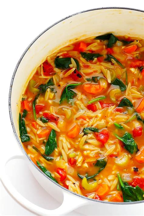 Italian Orzo Spinach Soup | Gimme Some Oven