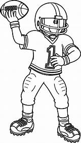 Coloring Pages Football Player sketch template