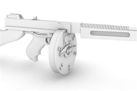 Thompson SMG - M1928A1 - Drum 50 - Set | Battleground Models