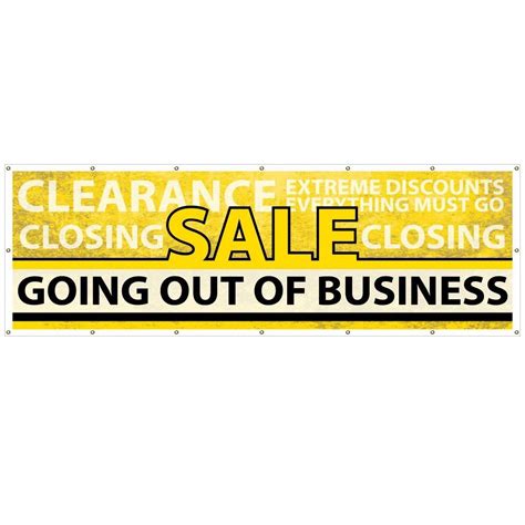 Going Out of Business Vinyl Banner | VictoryStore – VictoryStore.com