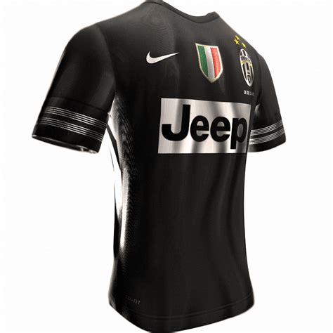 3d model of realistic juventus soccer jersey