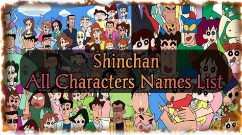 Shinchan All Characters Names List and Details. - YouTube