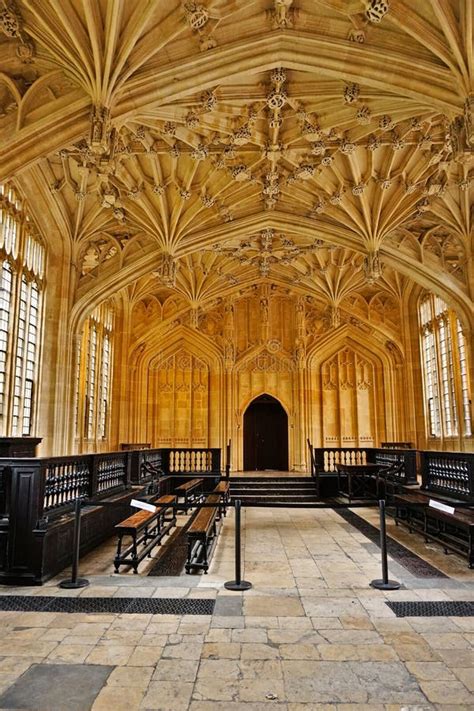 Divinity School, Oxford, England Stock Photo - Image of gothic, dance ...