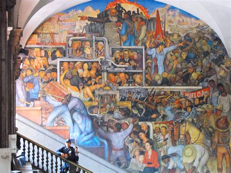 Diego Rivera mural at the National Palace in Mexico City - the history ...