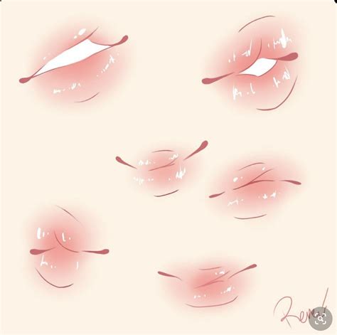 Pin de Erikah en Color palette | Dibujos de labios, Boceto de labios, Tutorial sobre arte digital