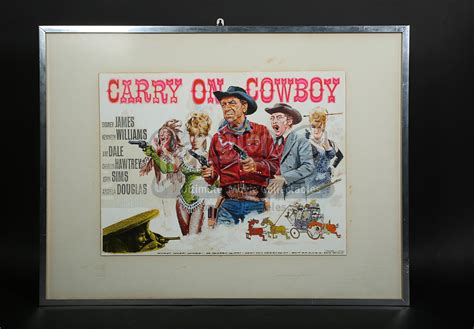 CARRY ON COWBOY (1965) - Quad Poster Artwork (1965) - Current price: £2750