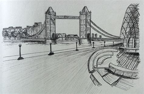 London Bridge Sketch | Drawing Skill