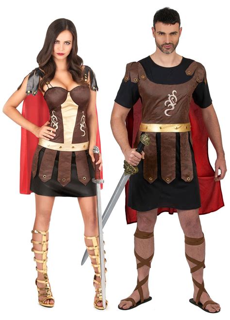 Roman gladiator couple costume for adults: Roman gladiator costume for womenThis Roman outfit ...