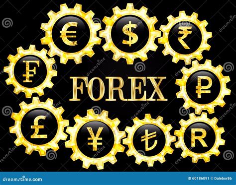 Forex stock vector. Illustration of forex, cogs, foreign - 60186091