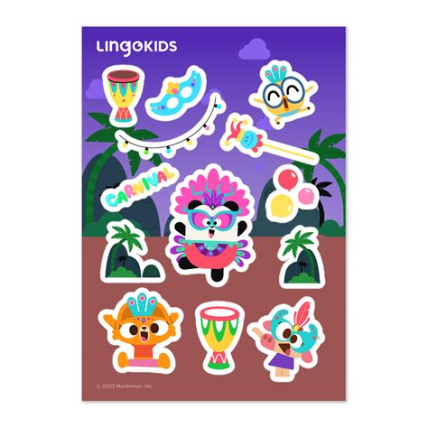 Lingokids Celebration Stickers for Kids