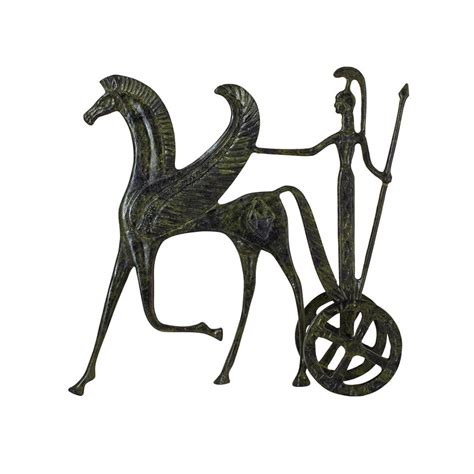 Ancient Bronze Greek Chariot Sculpture Pegasus and Goddess - Etsy