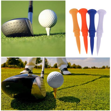 50 GOLF TEES - FREE SHIPPING - 2 3/4" LONG WOOD - ASST COLORS GOLF TEES ...