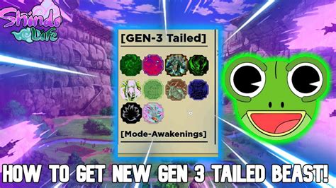 [CODE] How To Get NEW * Gen 3 * Tailed Beast In Shindo Life! | Shindo ...