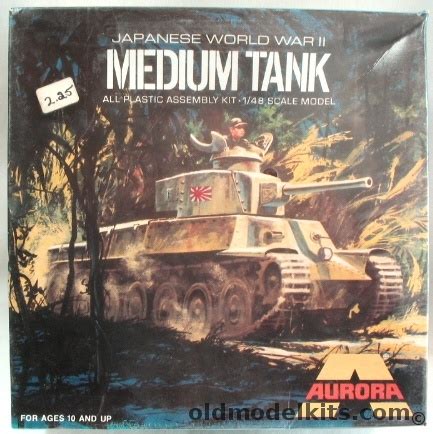 Aurora 1/48 Japanese Type 97 Chi-Ha Medium Tank with Army or Navy ...