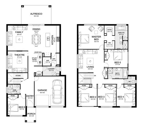 6 Bedroom Floor Plans Two Story - ROOMVIDIA