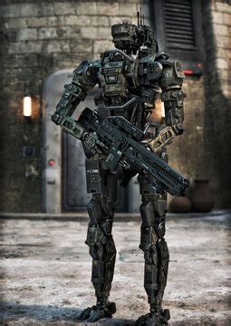 Futuristic Robot Soldier