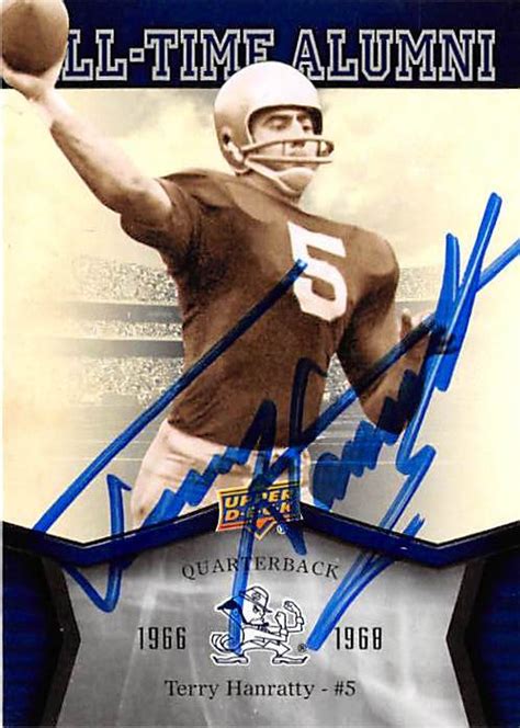 Terry Hanratty autographed Football Card (Notre Dame Fighting Irish ...