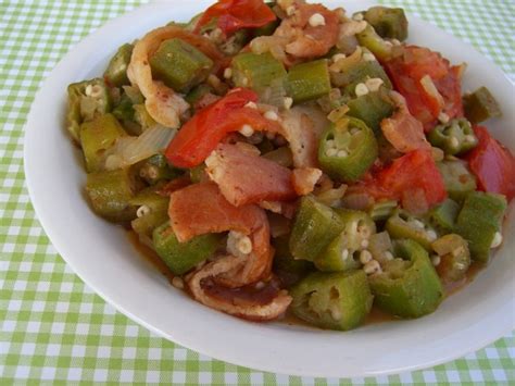 Okra, Tomatoes, And Bacon Recipe - Soul.Food.com