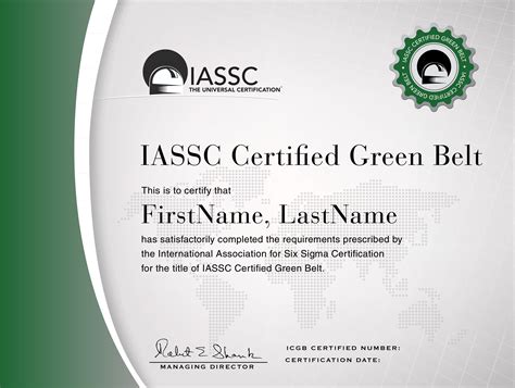 IASSC Lean Six Sigma Green Belt Certification - International Association for Six Sigma ...