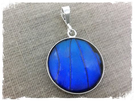 Real Butterfly Wing Jewelry, Butterfly Jewelry, Blue Morpho, Butterfly Wing Pendant, Insect ...