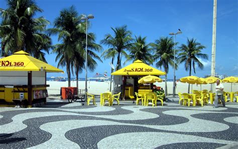 Beach Stand On Copacabana Beach Free Stock Photo - Public Domain Pictures