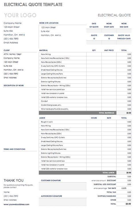 How To Prepare Quotation In Excel - Sample Excel Templates