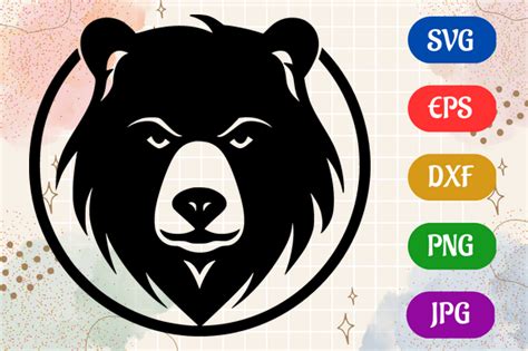 Bear | Silhouette SVG EPS DXF Vector Graphic by Creative Oasis · Creative Fabrica