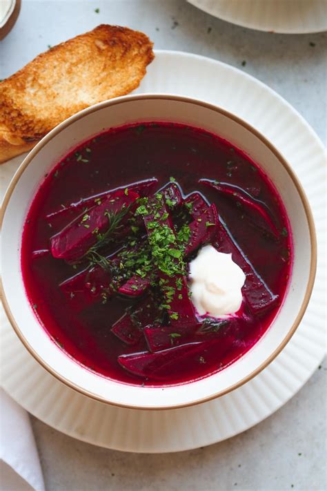 Polish Beet Borsch Soup | Little Sunny Kitchen