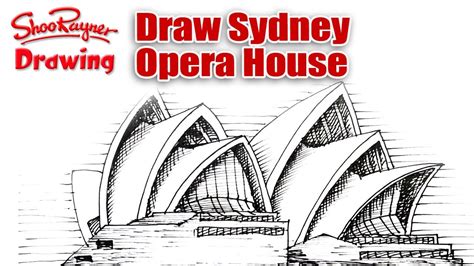 Simple Sketch Sydney Opera House Drawing - myrissakrenzler