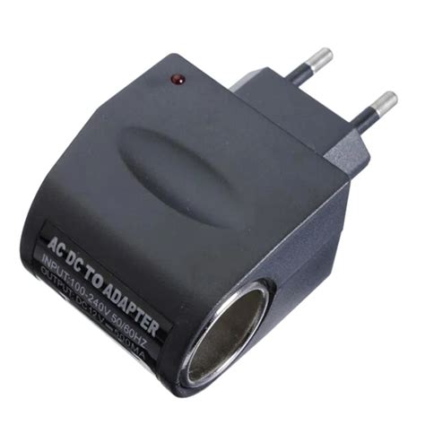 1PC 500mA EU Plug Car Power Adapter Converter 220V AC to 12V DC Charger Socket Input 7cm x 4.5cm ...