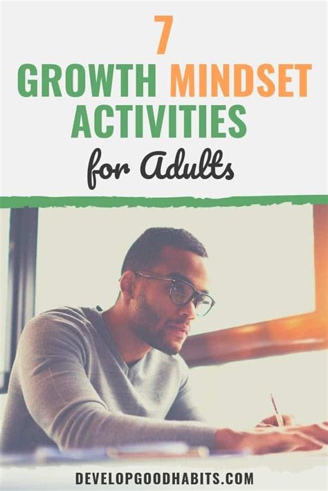 growth mindset activities for adults