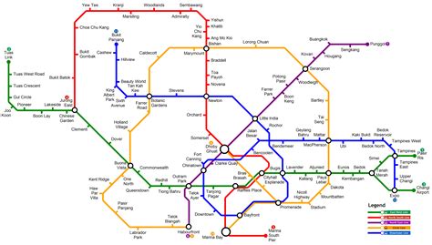 Wonderful 20 MRT Maps of Singapore - MRT network map - SMRT map | MRT ...