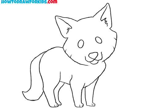 How to Draw a Coyote - Easy Drawing Tutorial For Kids