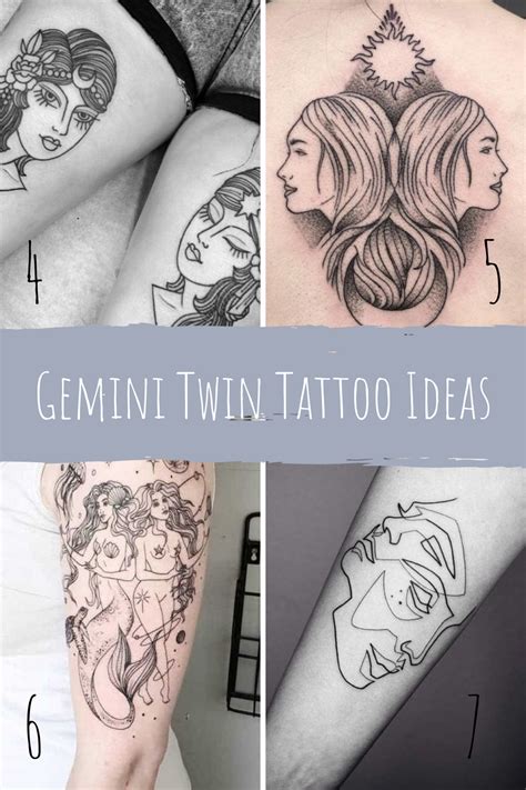 29 Unique Gemini Twin Tattoo Ideas - Tattoo Glee