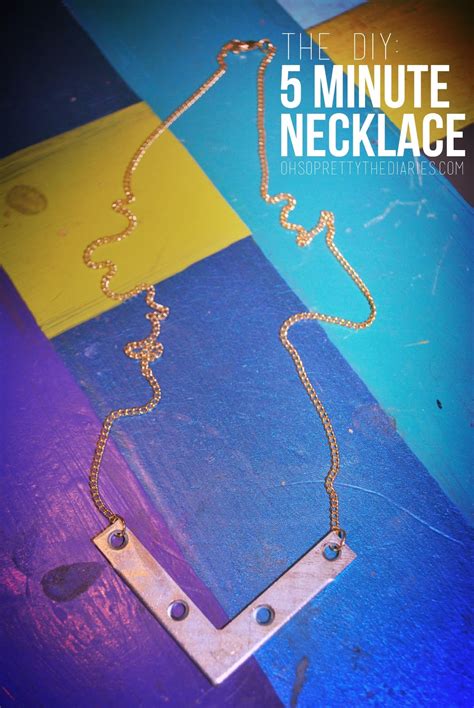 the DIY: 5 MINUTE NECKLACE