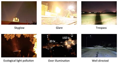 Loss of the Night citizen science project: Types of light pollution