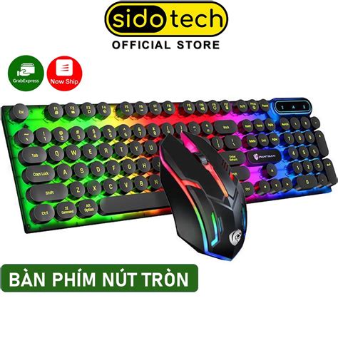 Bán Bàn phím máy tính gaming giả cơ Sidotech SP100 nút tròn Led RGB ...