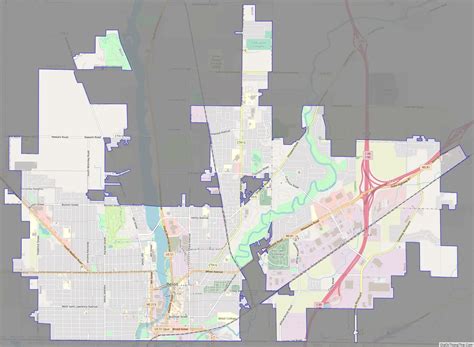 Map of Beloit city, Wisconsin