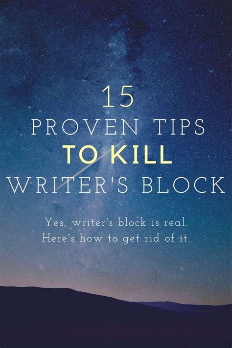 Beat writer s block with these 15 proven tips – Artofit