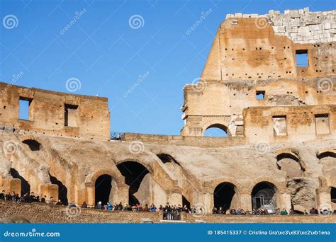 Detail of the Interior of Roman Colosseum Editorial Photography - Image of monument, detail ...