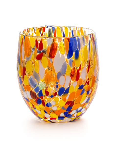 Murano Stemless Wine Glasses - Set of 4