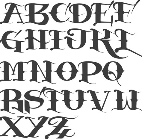 MyFonts: Tattoo fonts