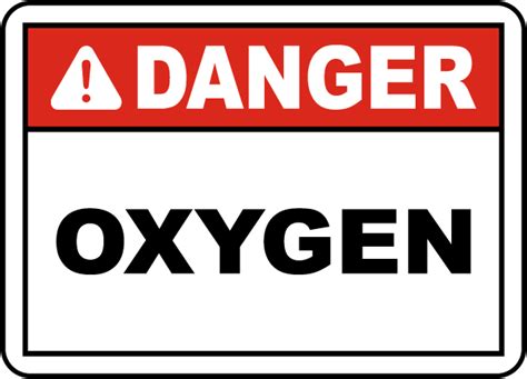 Danger Oxygen Label I5443 - by SafetySign.com