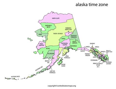 Alaska Time Zone Map | Map of Time Zones in Alaska - Chia Sẻ Kiến Thức ...