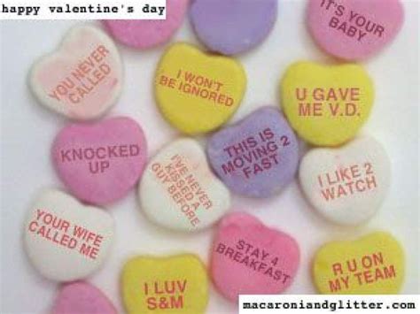 10 Dysfunctional & Funny Valentine Candy Heart sayings we need for Valentine's Day - Hike n Dip ...